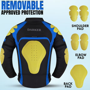 Veste de moto pour hommes Veste d'équitation de course de motard Veste de moto en textile imperméable pour homme - Product Image 5