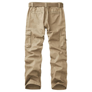 Pantalon cargo décontracté léger pour homme, taille mi-haute, jambe droite, avec plusieurs poches, pantalon de sport écologique pour l'extérieur - Product Image 2