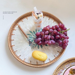 ถาดรองอาหารทำด้วยมือทำจากหวายสำหรับบ้านและร้านอาหาร-ขายส่ง - Product Image 5