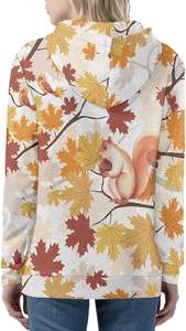 Sudadera con capucha y cremallera para hombre, personalizada con logo, cuello simulado, media cremallera, estilo urbano, de poliéster/algodón, hombros caídos - Product Image 4