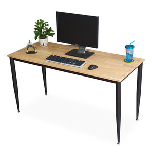 โต๊ะทำงานไม้ยางพาราทรงมินิมอลร่วมสมัย รุ่น CONE II System HBCN028 ขนาด 140x60 ซม. ขาเหล็ก สำหรับห้องนอน ห้องทำงาน เฟอร์นิเจอร์สำนักงานเคลือบเมลามีน - Product Image 1