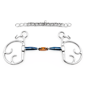 Bocados de Hierro Dulce de Primera Calidad para Montar a Caballo, Anillos Sueltos de Cuero, Bozal de Hierro Dulce para Caballo - Product Image 1