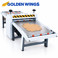 Machine de découpe et de pliage semi-automatique à grande vitesse MQJ pour emballages en carton ondulé MQJ1200