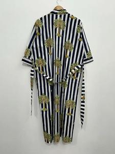 Kimono bohème de style bohème pour femmes coupe décontractée léger en coton Robe longue au sol robes décontractées en coton naturel 100% - Product Image 3