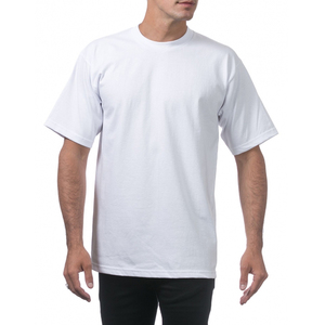 T-shirt ras du cou à manches courtes Cool & Dry Performance pour hommes Pro Club T-shirt ras du cou à manches courtes en coton épais pour hommes - Product Image 2