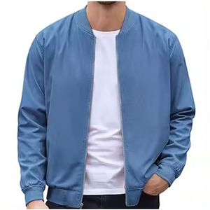 Nouvel arrivage de blouson d'aviateur d'hiver pour hommes de haute qualité fabriqué sur mesure avec fermeture à glissière et col montant en tissu - Product Image 3
