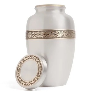Elegant White Ceramic <b>Urn</b> for Adult Ashes <b>Large</b> Cremation Memorial Durable Tribute - Product Image 2