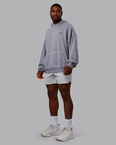 Losefit เสื้อฮู้ดแบบสวมหัวสำหรับผู้ชายเสื้อสเวตเตอร์แบบสวมหัวผ้าคอตตอนโอเวอร์ไซส์ดีไซน์สไตล์สตรีทแบบกำหนดเอง - Product Image 3