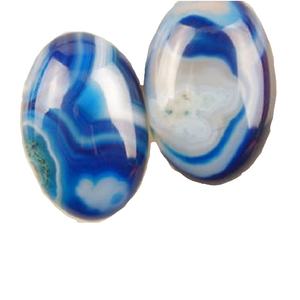 High quality blue onyx Oval <b>Jewelry</b> Pendant Stone Oval Cabochon <b>Jewelry</b> Natural Stone Healing <b>Crystal</b> Gemstone wholesaler - Product Image 1