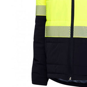 Veste de travail d'hiver imperméable et réfléchissante haute visibilité, manches longues, tissu respirant, uniforme industriel léger - Product Image 5