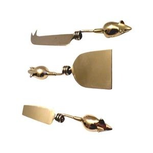 Service de table domestique en acier inoxydable pour mariage, trancheuse à fromage, fourchette, coupe-beurre, couteau à pizza, ensemble de serveurs à fromage, manche en marbre - Product Image 5