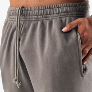 Vente en gros 18 couleurs 350g Pantalon en molleton avec logo personnalisé Usine Taille élastique Surdimensionné pour hommes Pantalon de jogging OEM Pantalon de survêtement épais à jambes larges - Product Image 5
