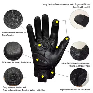 Guantes de motocicleta de materiales personalizados para hombres y mujeres con logotipo y diseño personalizados Guante de moto de carreras con rango bajo - Product Image 6