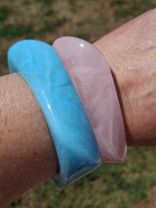 Bracelets et joncs en résine pour femmes, nouvelle collection, bijoux de style ange pour les fêtes et les mariages, haute qualité - Product Image 6