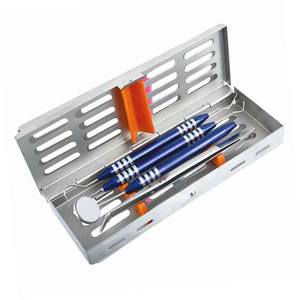 Kit d'examen dentaire 4 pièces de 1 pince à épiler 1 sonde 1 poignée de miroir Kit d'étudiant d'hygiène scalaire - Product Image 6