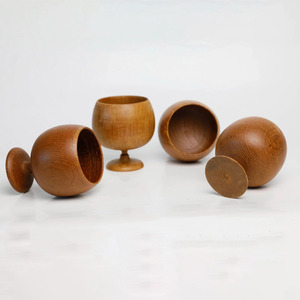 Top choix barware accessoires bois vin gobelets luxe en bois gobelet verres bois cocktail verres - Product Image 3