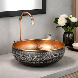 Qualité Supérieure, Vente en Gros, Lavabo sur Pied en Cuivre de Luxe, Finition Ultra Brillante, Fait Main, pour Salle de Bain, Maison et Hôtel - Product Image 3