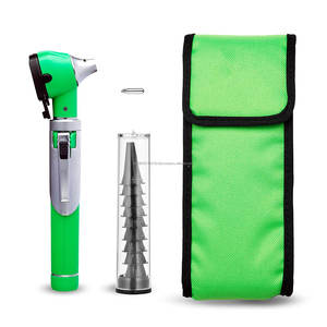 Rainbow Color Electric Fiberoptic Mini <b>Otoscope</b> Stainless Steel Pocket ENT Diagnostic Tool Case CE ISO OEM Private Label - Product Image 2