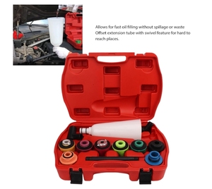 Attrezzo da officina universale per Garage strumento motore imbuto olio motore per riempimento olio veloce senza versamento - Product Image 2