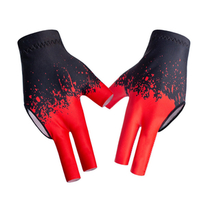 ถุงมือบิลเลียด3นิ้วแบบสองสีสำหรับผู้ชาย - Product Image 2