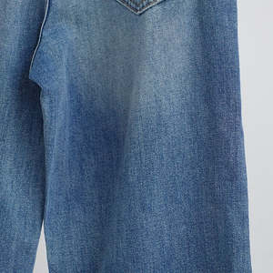 กางเกงยีนส์ผู้หญิงทรงหลวมผ้าฝ้ายระบายอากาศเอวสูงทรงตรงแบบสบายๆ ซิปหน้า ซักได้ เหมาะสำหรับฤดูใบไม้ร่วงและฤดูใบไม้ผลิ - Product Image 6