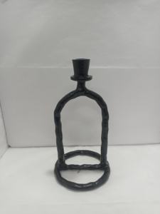 Bougeoir en aluminium en forme de lapin assis finition antique support d'éclairage décoratif le plus tendance pour la maison hôtel table utilisation - Product Image 3