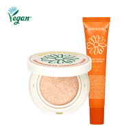 Brooknesia Skin Enhancer Glow Cushion, poudre pressée tonifiante, écran solaire, maquillage, éclaircissement des cernes, tous types de peau, 1,7 fl oz