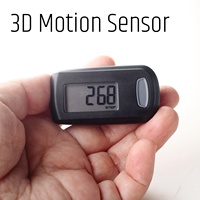 Sensor de movimiento 3D de tamaño pequeño preciso, pantalla grande, podómetro para caminar, conteo de distancia de pasos