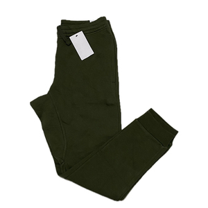 Pantalons de jogging décontractés pour hommes, style streetwear, taille élastique, vert foncé, en molleton de coton, coupe ample, pour la salle de sport - Product Image 2