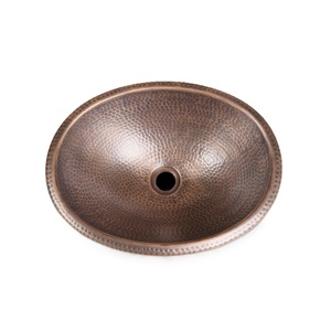 Fregadero de cobre de cocina de alta tendencia, lavabos de baño, tamaño de forma personalizado, Material de cobre puro, cantidad a granel - Product Image 5