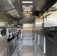 Remorque de restauration rapide en aluminium en acier inoxydable de camion de nourriture Mobile en fibre de verre portable avec 220V pour les collations Hotdogs bonbons chips vente