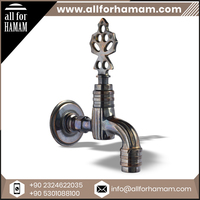 Robinet de hammam antique ottoman traditionnel à trou unique et poignée unique, finition noircie - Laiton de haute qualité pour lavabo de salle de bain et cuisine |