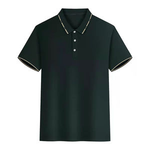 Camisas de Golf ajustadas para hombre, Polo personalizado de manga corta, liso, bordado, venta al por mayor - Product Image 5