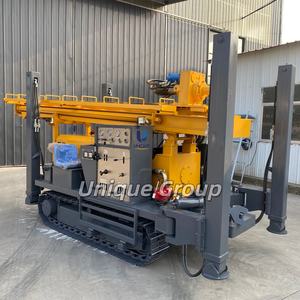 Appareil de forage de puits d'eau sur chenilles entièrement hydraulique en acier 600m 500m 400m 300m DHT Machine de forage de puits d'eau rotatifs - Product Image 1