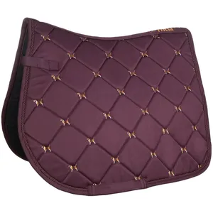 Shemax Equestrian Horse Riding Horse Equipment High Quality Custom <b>Dressage</b> Jumping English All Purpose Velvet Saddle Pad - Product Image 5