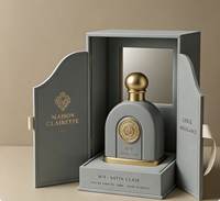 Boîte à parfum rigide haut de gamme personnalisée, boîte cadeau à rabat de couleur Morandi premium avec insert en éponge pour flacons de parfum