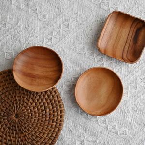 Vente en gros de vaisselle de luxe assiettes en bois dîner présentoir plats avec gravure de logo personnalisée - Product Image 2