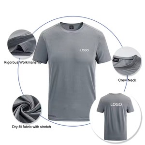 230G T-shirt Boxy pour homme Séchage rapide 100% coton Logo personnalisé imprimé Épaule tombante Maillot ajusté Livraison rapide T-shirt vierge - Product Image 2