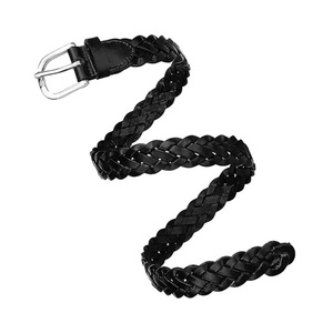 Ceintures en cuir tressées personnalisées pour femmes Ceintures tressées décontractées Ceintures classiques à boucle ardillon en alliage - Product Image 5