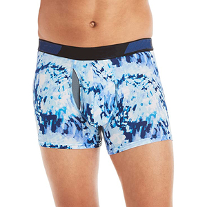 OEM ODM Boxer en polyester imprimé avec logo personnalisé pour hommes Sous-vêtements confortables et respirants pour hommes Fabriqué au Pakistan 2025 - Product Image 1