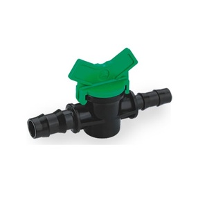 Válvulas laterales de 12 mm x 12 mm de grado industrial con conexión de púas, para control de agua y riego, cierre manual, OEM, 3 años de garantía, de fabricante indio. - Product Image 1