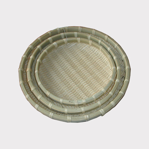 Juego de cestas de almacenamiento de bambú de fábrica de Vietnam de alta calidad, pared doble de 3 piezas para organización del hogar, artesanías - Product Image 1