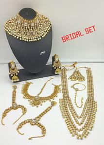 Indian Traditional & Fashionable Gold Plated Designer Antique Full Bridal <b>Jewellery</b> Necklace <b>Set</b> WithMaangTikka for <b>Girl</b> & Women - Product Image 5