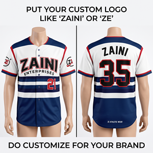 เสื้อเบสบอลโพลีเอสเตอร์ 100% แบบกำหนดเอง ระบายอากาศได้ดี แห้งเร็ว ป้องกันแบคทีเรีย สายรัดปรับได้ ชุดกีฬาส่วนบุคคล - Product Image 5
