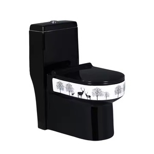 Vistaar Céramique Athos Blue Model-Placard d'eau moderne en céramique monté au sol, cuvette siphonique monobloc - Product Image 5