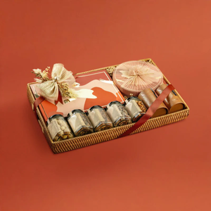 Bandejas ecológicas de mimbre para servir chocolate de ratán con asas Ramadan Kareem Holiday Bandejas para regalar desde Vietnam - Product Image 2