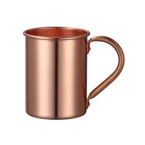 Lot de 2 tasses en cuivre de Moscou fabriquées à la main de qualité supérieure Tasses à bière en cuivre pur avec poignée pour vin, café et vente en gros - Product Image 5