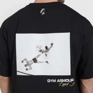 Camiseta Dominant en Negro, 100% Algodón Jersey de Peso Pesado, Impresión Gráfica en Serigrafía - Product Image 6