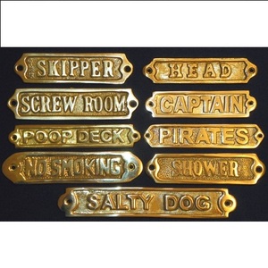 New Design <b>Brass</b> plaque with handle Latest Design High Quality <b>brass</b> sign - Product Image 4
