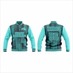 Baseball Varsity <b>Jacket</b> Men Autumn Zipper Front Logo High Street Style <b>Fleece</b> <b>Lining</b> Eco-friendly Waterproof Quick Dry - Product Image 2